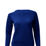 Maglia 100% in lana con lavorazione rigo centrale CF4378 ROYAL CARLA FERRONI