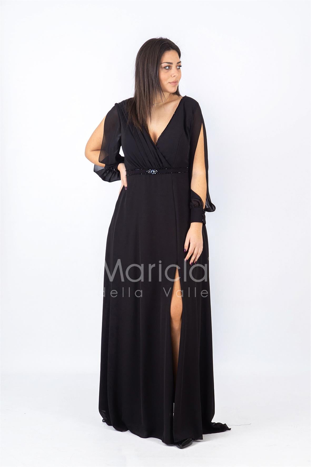 m/lunga aperta PF607 NERO PAOLA FORTI