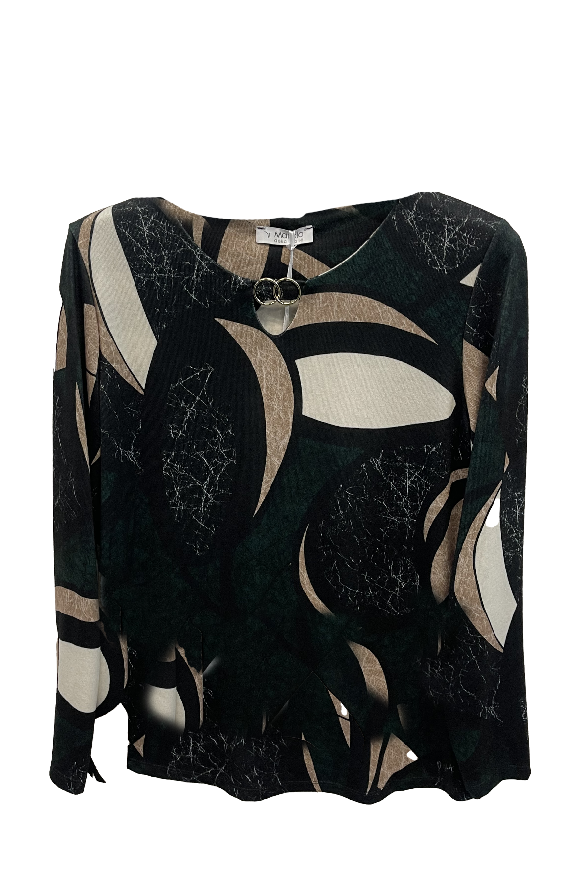 Maglia casacca Fantasia Astratta DB10740 VERDE MARICLA