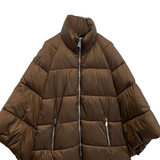 Piumino Corto Oversize con Maniche Ample AZ6837 MORO MARICLA