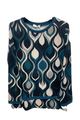 maglia fantasia con georgette