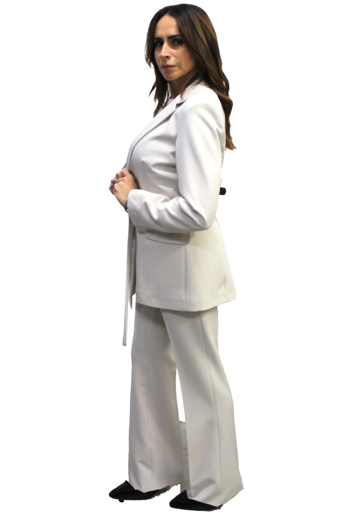 Tailleur Completo con cinturino in vita AD09232 BURRO MARICLA