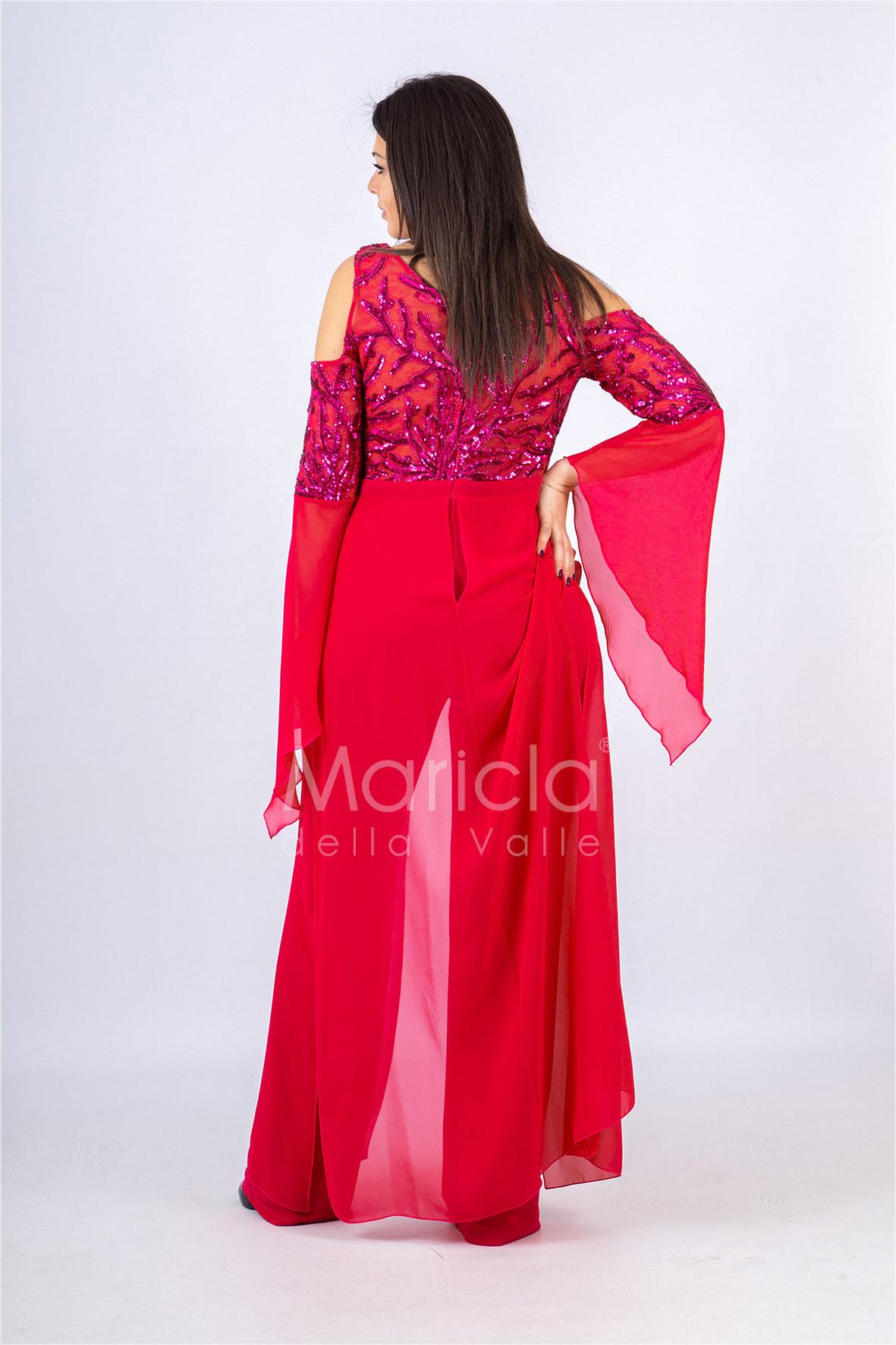 Tuta giromanica con corpetto PF510 FUXIA PAOLA FORTI