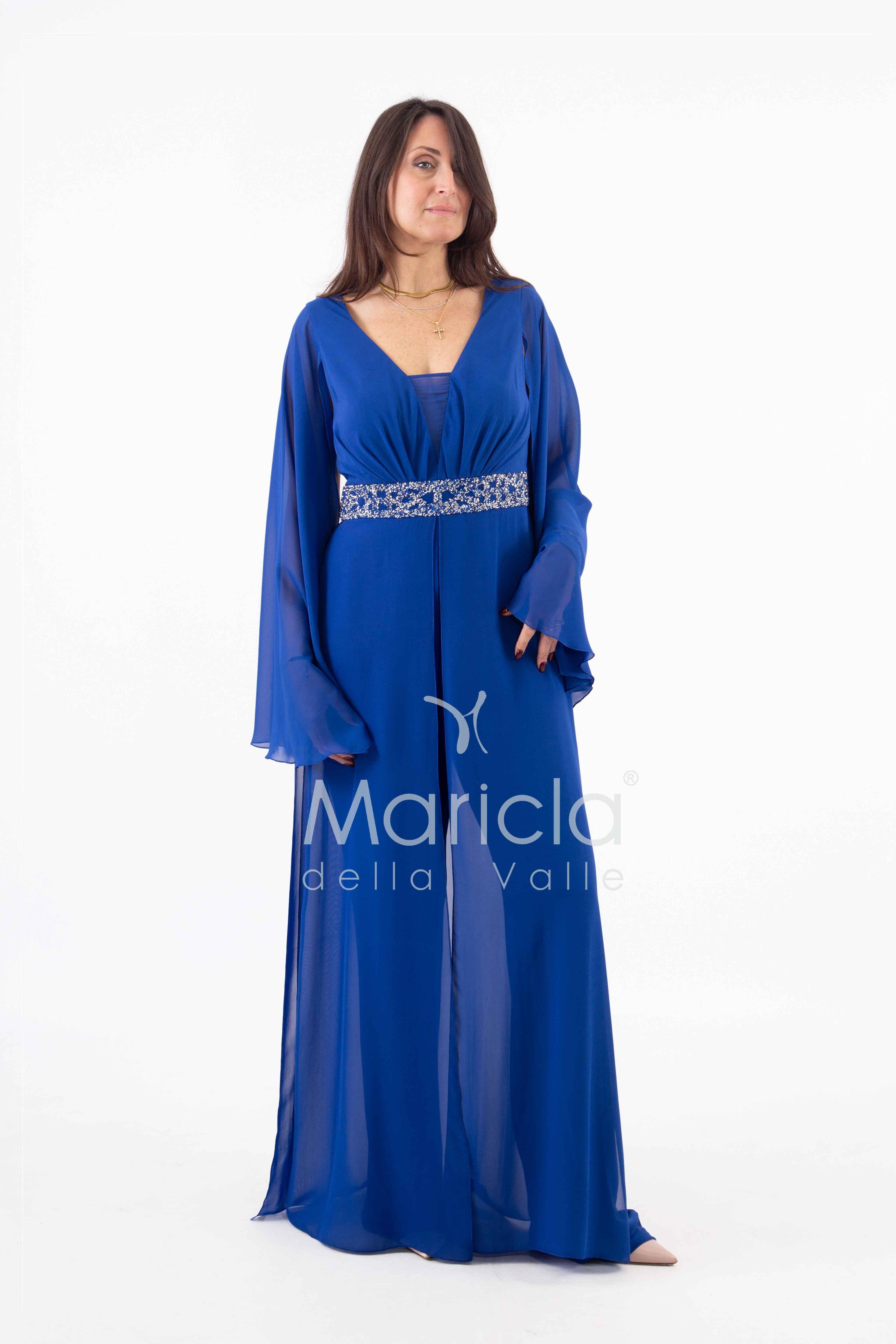 tuta con fascia strass PF105 ROYAL PAOLA FORTI