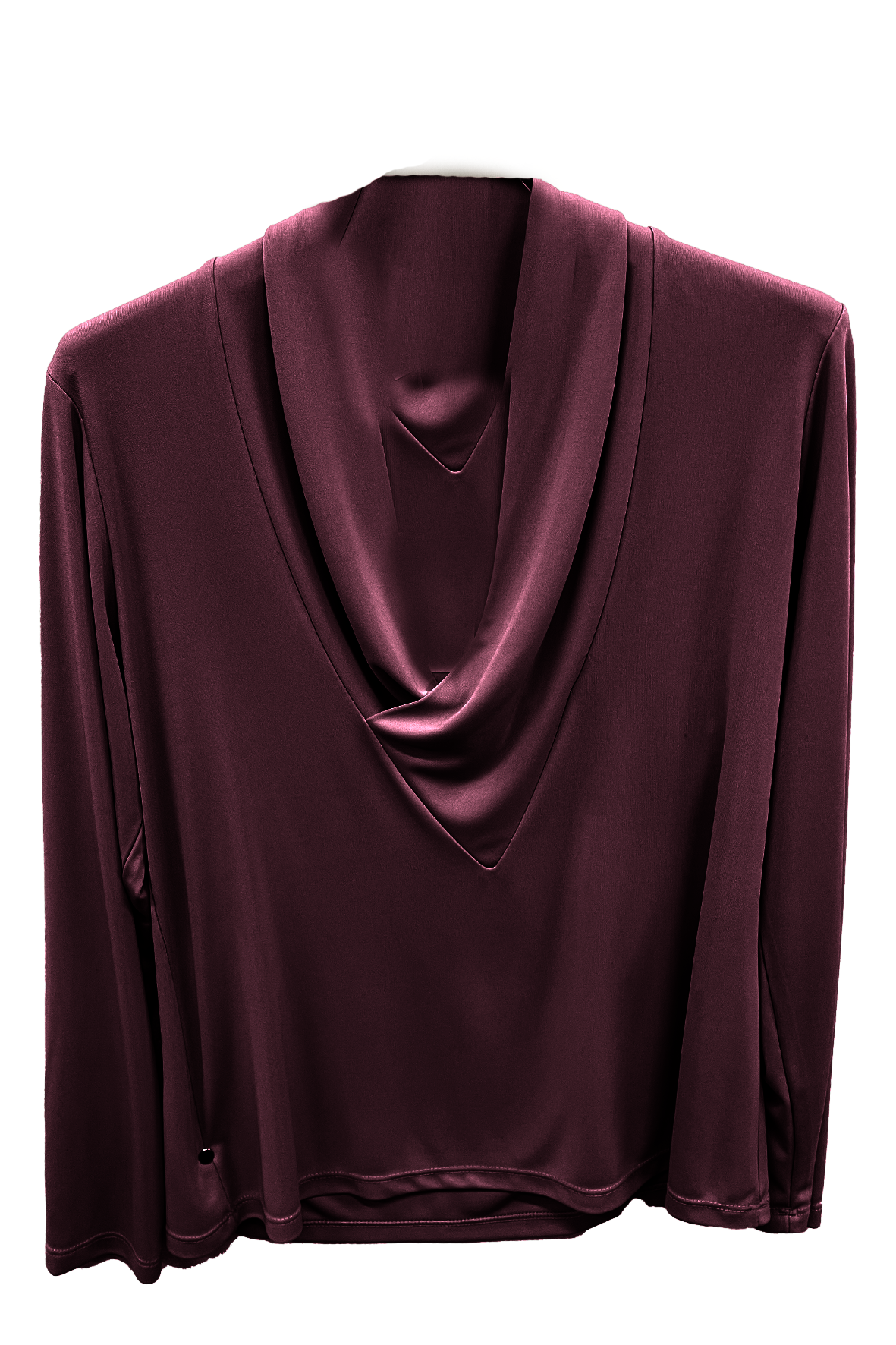 Maglia tinta unita con scollo a cascsata GR1416 AMARONE MARICLA