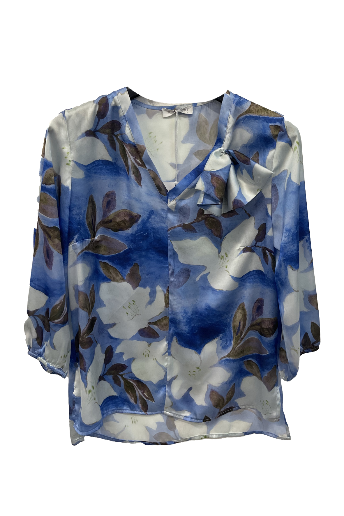 casacca fiore fantasia ROMI02392 BLU MARICLA