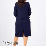 tubino ric.+bolero PF4110 BLU PAOLA FORTI