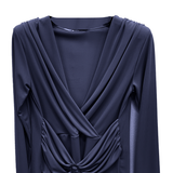 maglia unita con cintura GR1404 BLU MARICLA