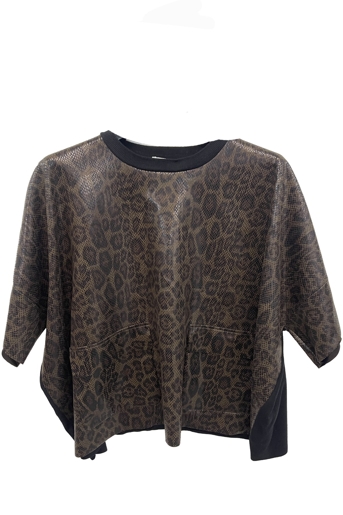 maglia pitonata A26IMP01832 NERO MARICLA