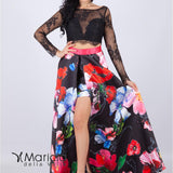 Gonnellone con corpetto in pizzo<BR/> JC34092 FANTASIA MARICLA ELEGANCE