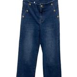 jeans con bottoni oro senza bustino GH5297 DENIM MARICLA