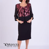 Tubino con giacchino<BR/> PF4000 ROSSO PAOLA FORTI