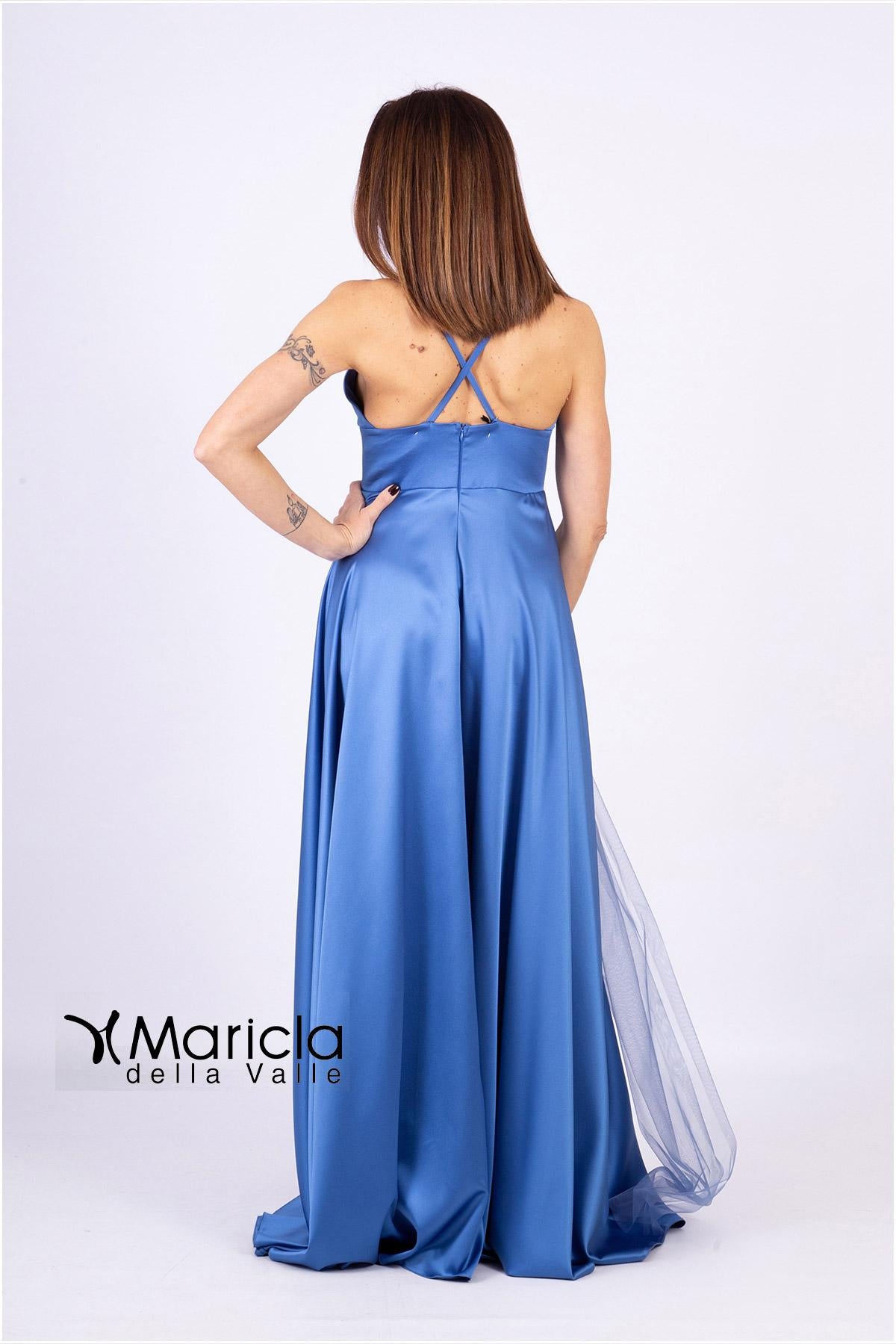 con spacco later, VI3617 INDACO MARICLA ELEGANCE