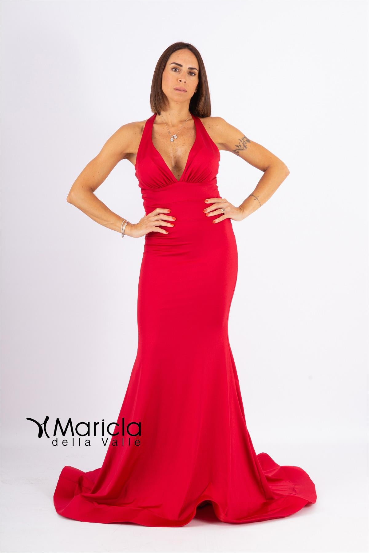 sirena fiocco dietro FP819003 ROSSO MARICLA ELEGANCE