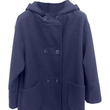 Giaccone con doppia abbottonatura e cappuccio AUSTRALIA BLU MARICLA