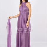 abito lungo scollo america glitter FI6646 UVA MARICLA ELEGANCE