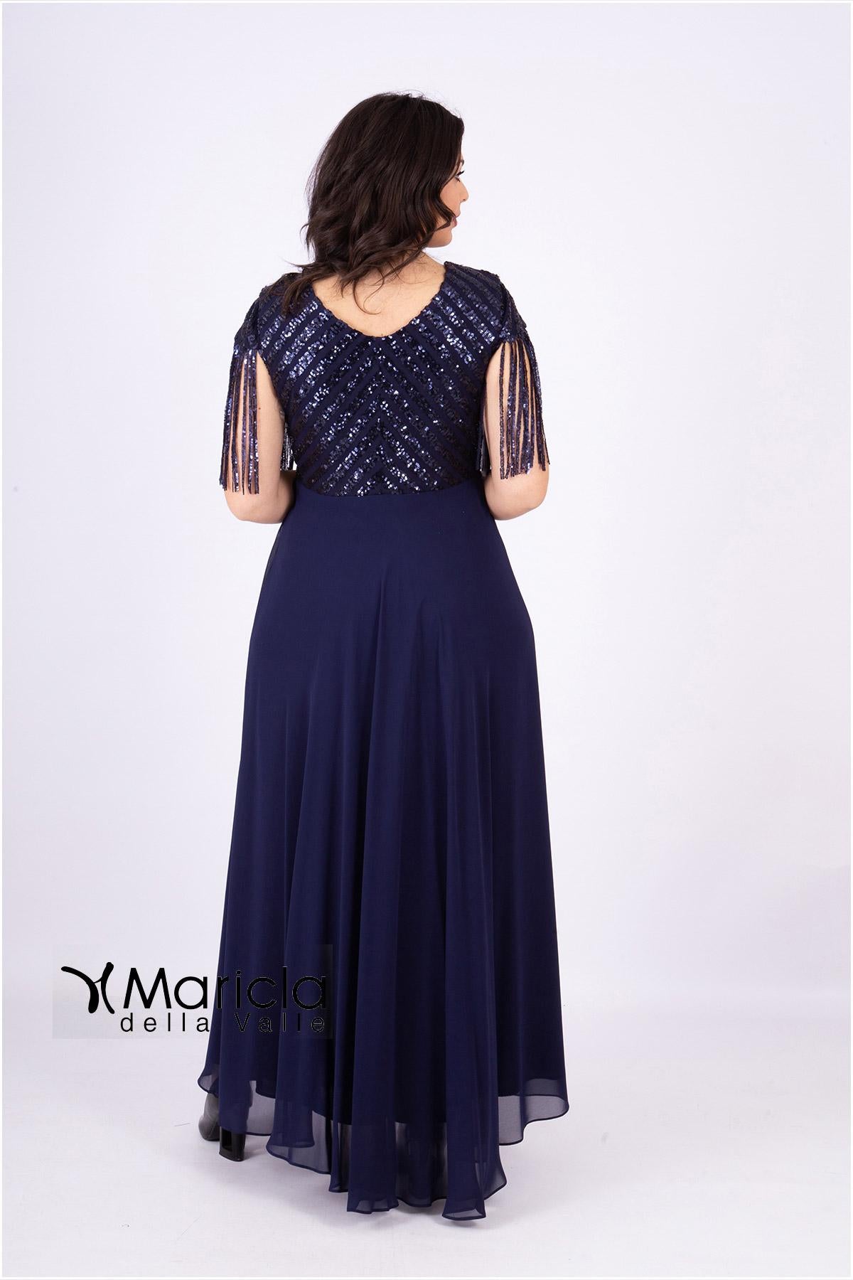 con paiette pioggia JC34829 BLU MARICLA ELEGANCE