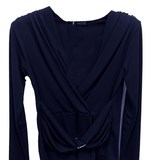maglia unita con cintura GR1404 BLU MARICLA
