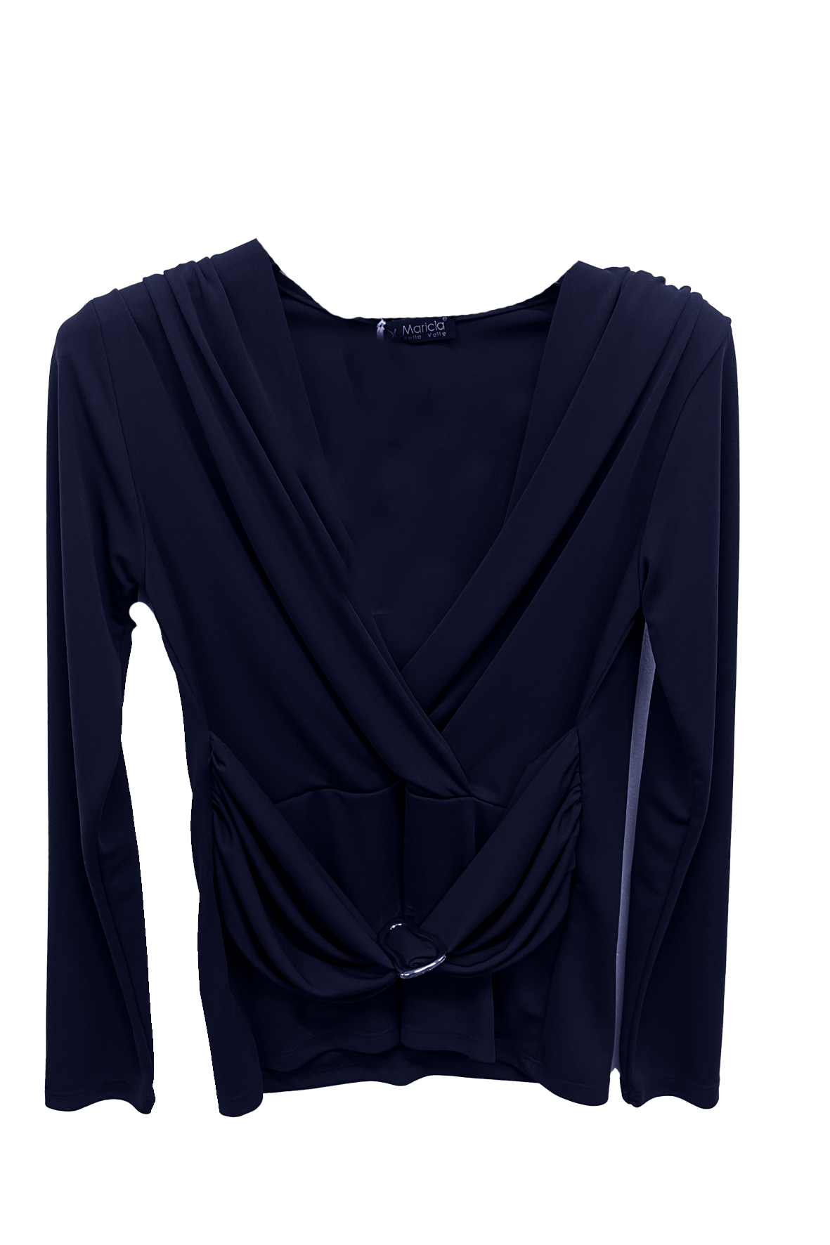 maglia unita con cintura GR1404 BLU MARICLA