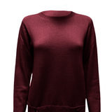 maglia 100% lana con taschini CF4388 AMARONE CARLA FERRONI
