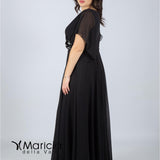 impero con fiore in vita PF216 NERO PAOLA FORTI