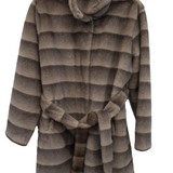 pelliccia zebrata A25IMP248157 TORTORA MARICLA