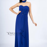 Abito lungo con scollo a cuore JC34356 ROYAL MARICLA ELEGANCE