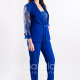 tailleur 3 pz ricamati PF217 ROYAL PAOLA FORTI