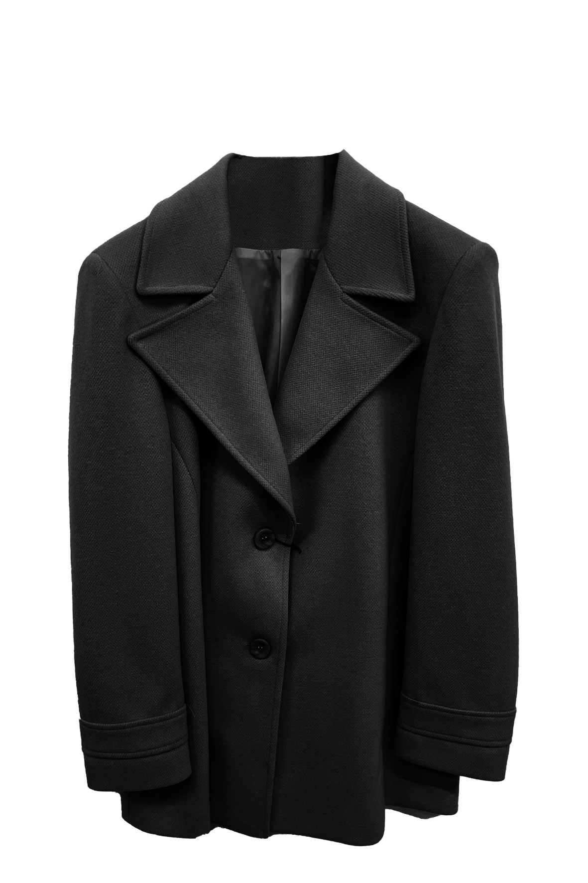 cappotto medio con martingana ROMI2726 NERO MARICLA