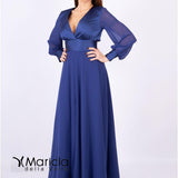 punta incrocio man.lunga ANT0622ASK BLU ANTILLE ELEGANCE