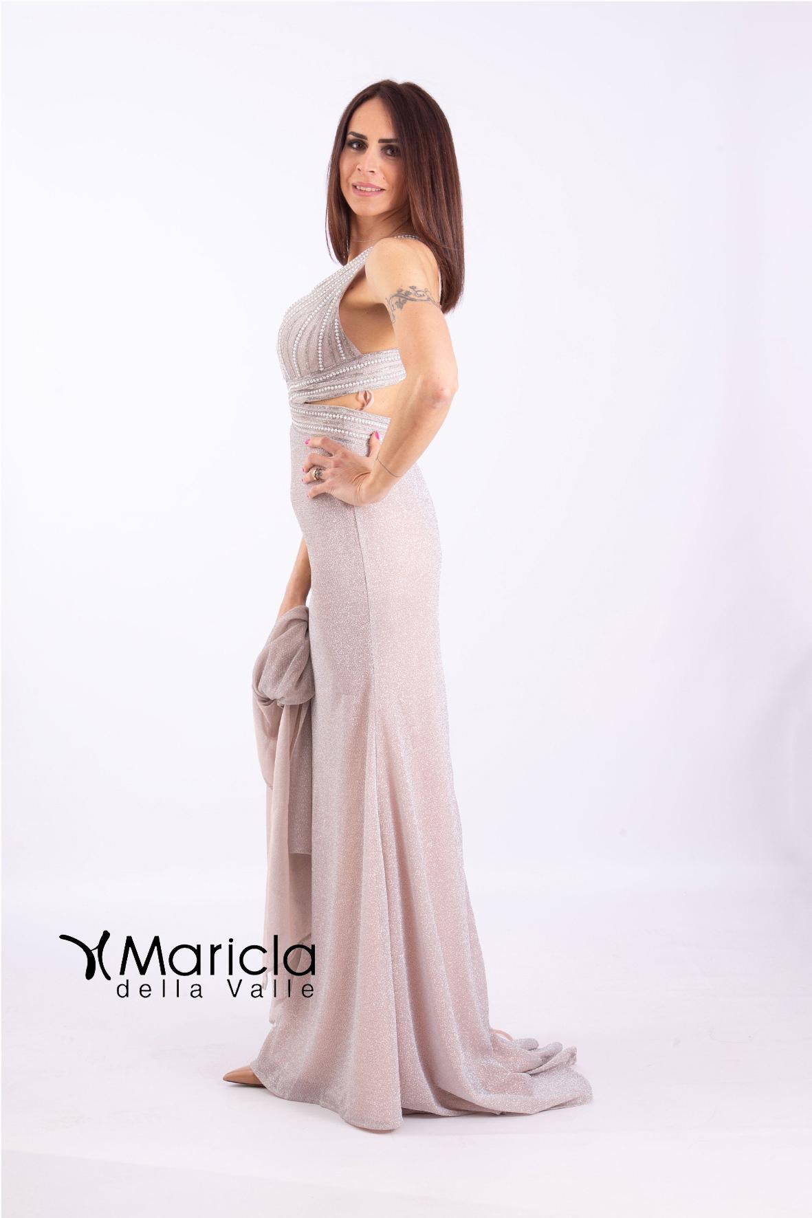 lungo sirena glitter JC34708 PLATINO MARICLA ELEGANCE