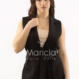 completo gilet e pantalone PF509CP NERO SHARON