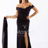 abito omerale FI7507 NERO MARICLA ELEGANCE