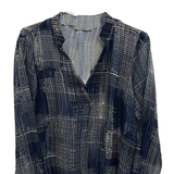 camicia blusa fantasia CS148153 BLU MARICLA