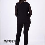 tailleur ric.foglia PF302 NERO PAOLA FORTI