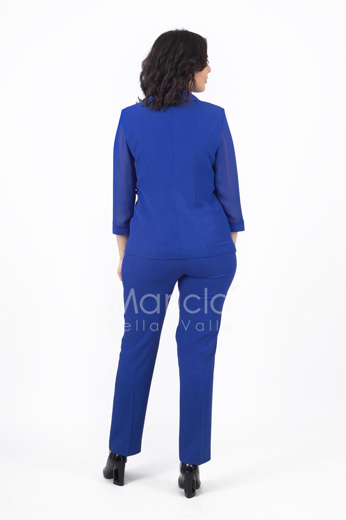 tailleur 3 pezzi giacca paiette LH903 ROYAL LUDOVICA HASSLER