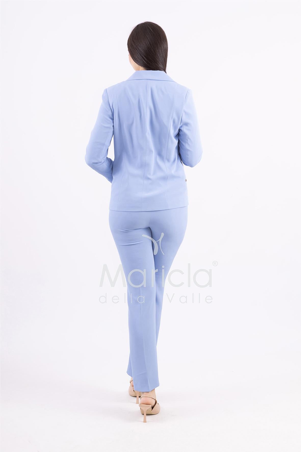 Completo tailleur collo smoking ROMI3872 CELESTE MARICLA