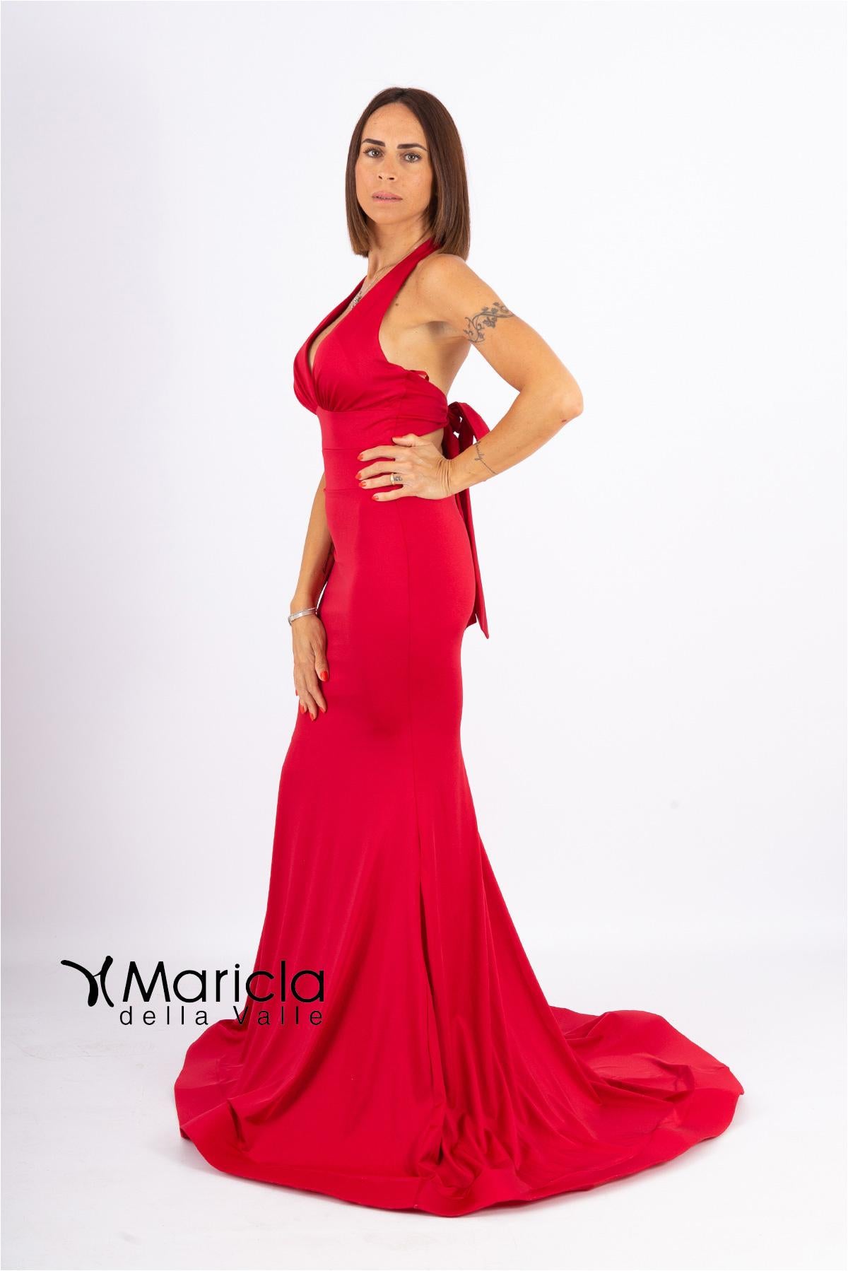 sirena fiocco dietro FP819003 ROSSO MARICLA ELEGANCE
