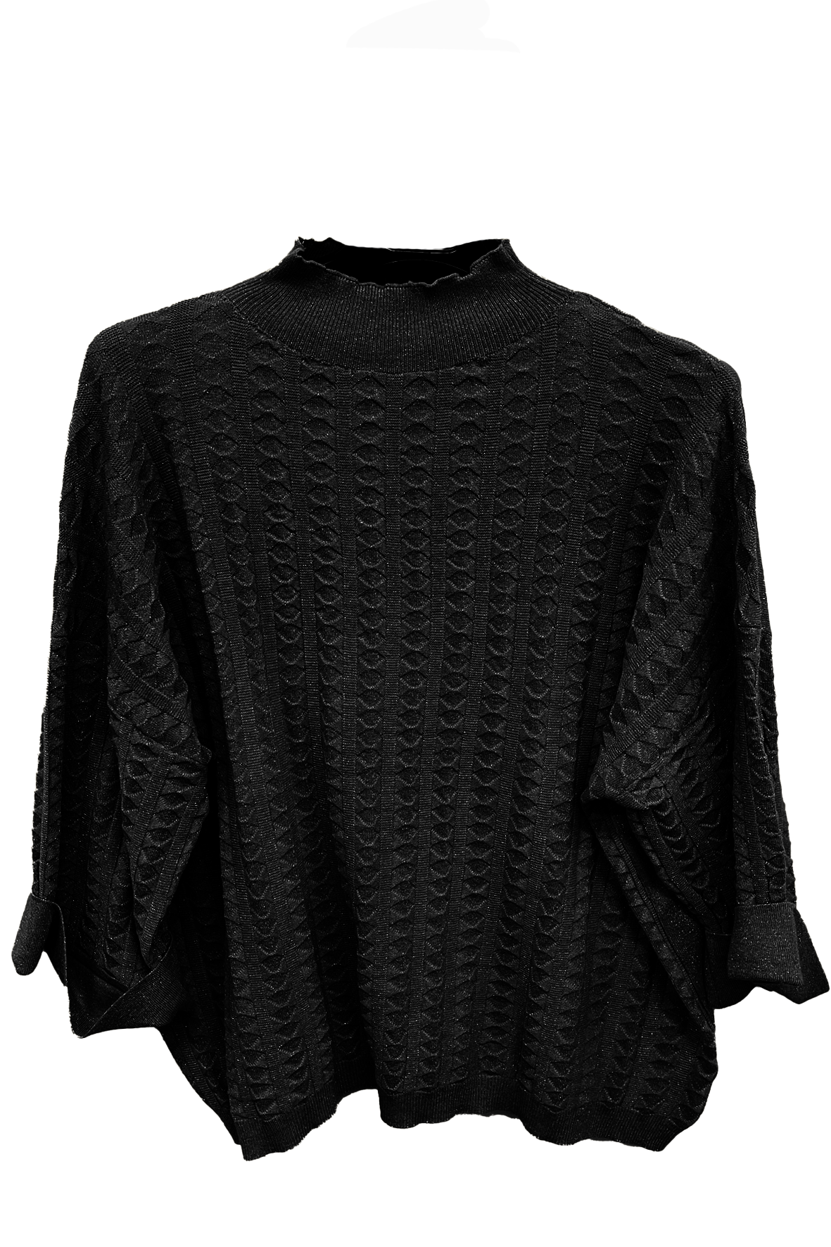 Maglione a maniche ampie e a tre quarti A26IMP03129 NERO MARICLA