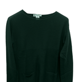 Maglia 100% lana nido d'ape CF4385 VERDE CARLA FERRONI