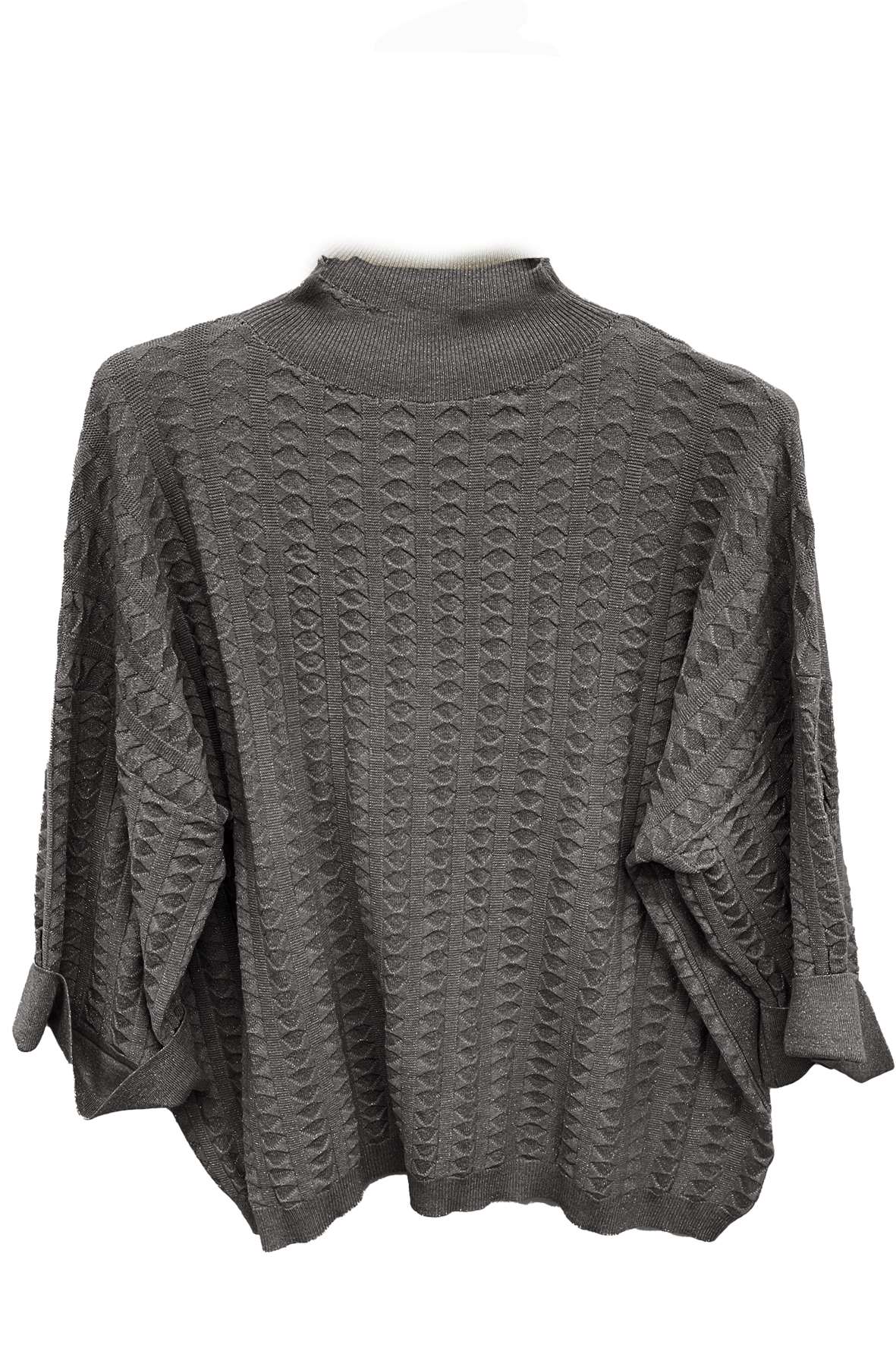Maglione a maniche ampie e a tre quarti A26IMP03129 FANGO MARICLA