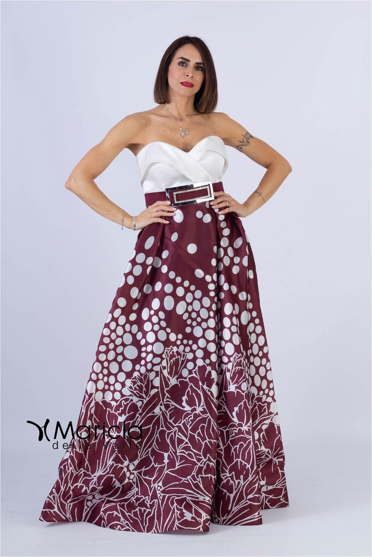 scollo cuore con pois RG3406 AMARENA GIGLI CERIMONIA