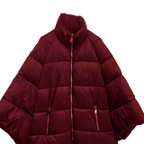 Piumino Corto Oversize con Maniche Ample AZ6837 BORDO MARICLA