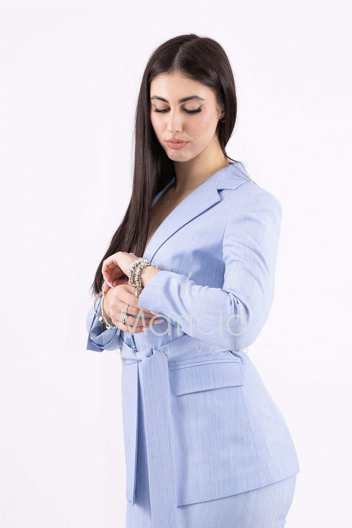 Tailleur con cinturino AD09233 POLVERE MARICLA