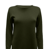 Maglia 100% lana CF4376 MILITARE CARLA FERRONI