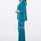 tailleur smoking strass PF2330 PETROLIO PAOLA FORTI