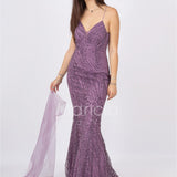 abito luingo paiette incrocio FI7105 UVA MARICLA ELEGANCE