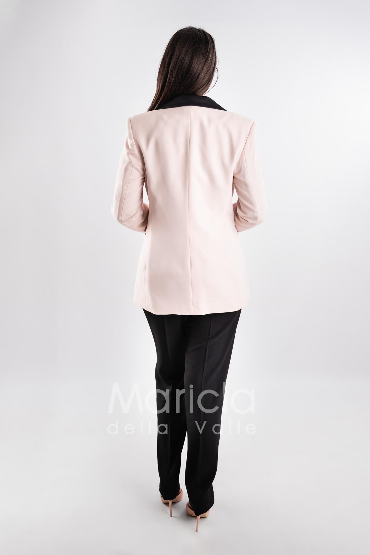 Tailleur smoking Completo 3 pezzi SH408 CREMA SHARON
