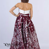 scollo cuore con pois RG3406 AMARENA GIGLI CERIMONIA