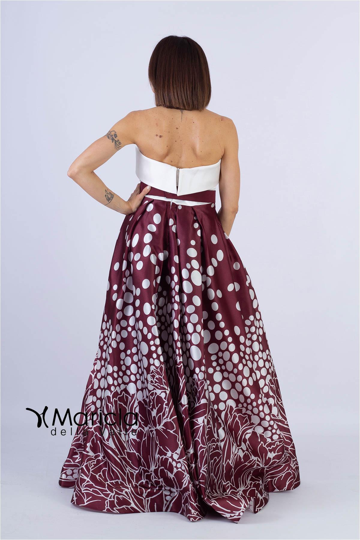 scollo cuore con pois RG3406 AMARENA GIGLI CERIMONIA